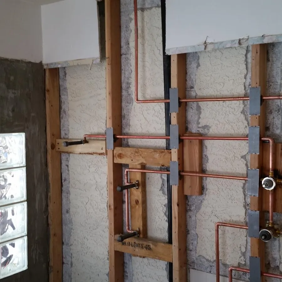 Copper pipe installation for Repiping in Plum