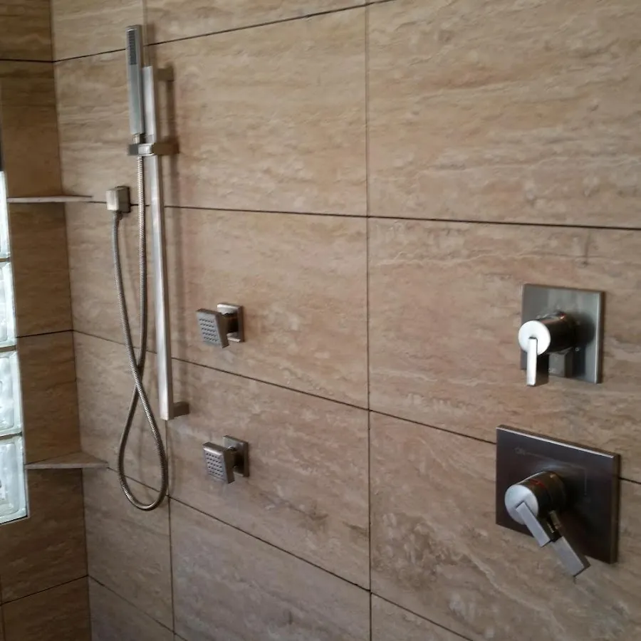Shower fixture installation for Water Heater Installation in Plum